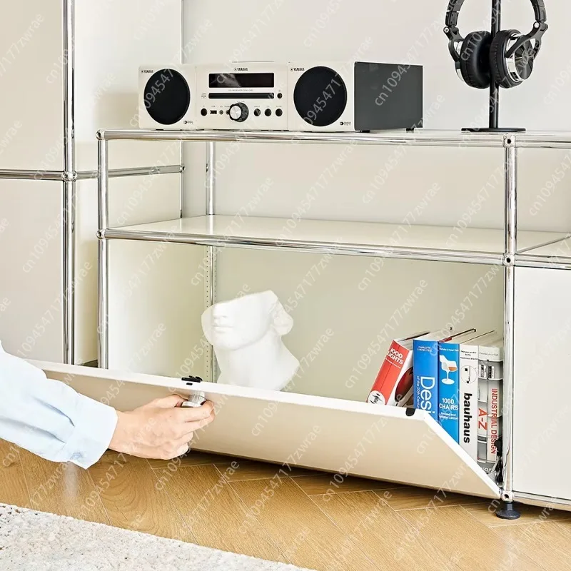 Retro TV Cabinet Module Cabinet, Modern Simple Living Room Locker, Module Combination