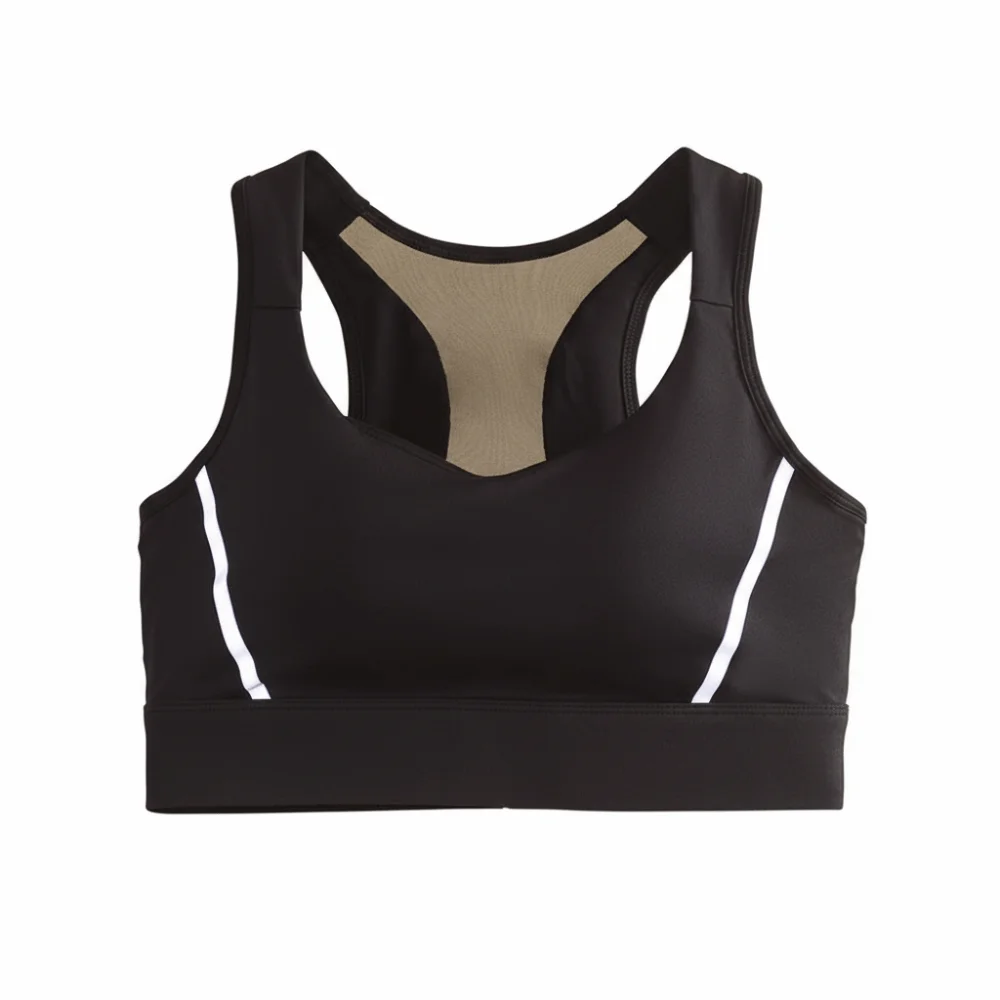 

Solid Color I-shaped Sports Bra Plus Size Anti-shake Yoga Seamless Bra Beauty Back Lingerie Training Fitness Bra Women