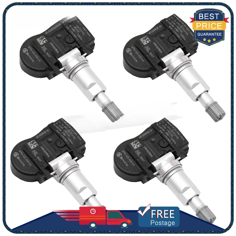 

4 шт. 42753-TZ3-A510-M1 датчик TPMS для 2014 2015 2016 2017 ACURA TLX датчик контроля давления в шинах 315 МГц