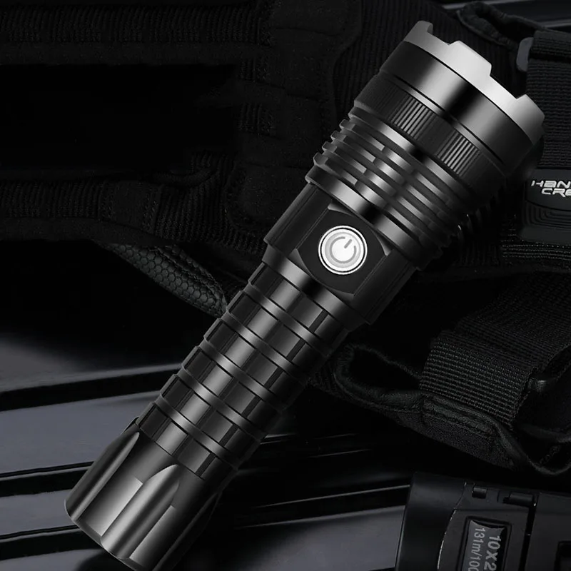 

Tactical Flashlight Rechargeable Light Underwater Lamp Outdoor Lighting Camping Lantern High Power Led Flashlights Work Light