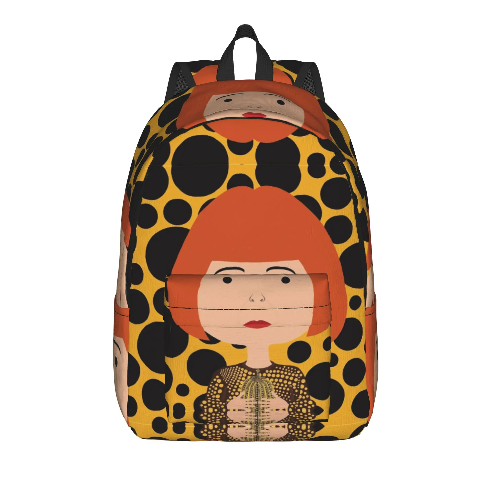 

Yayoi K-Kusama Halloween Backpack for Men Women Teenage Student Work Daypack Pumpkin Laptop Computer Canvas Bags Lightweight
