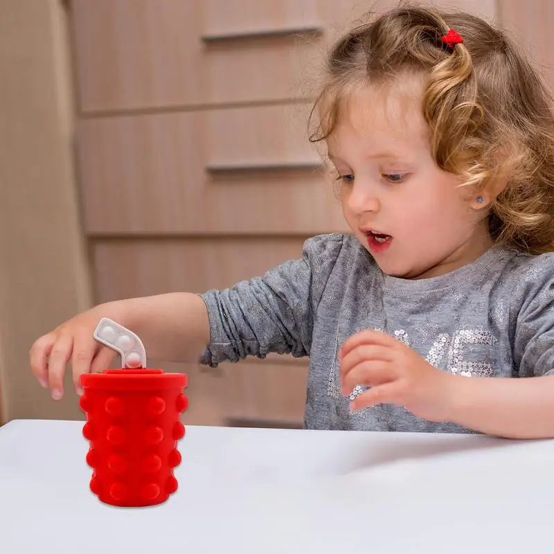 Poppers sensoriales para niños, juguete de silicona con burbujas para apretar, divertido juego multijugador, diseño realista de comida rápida, actividad para aliviar la presión