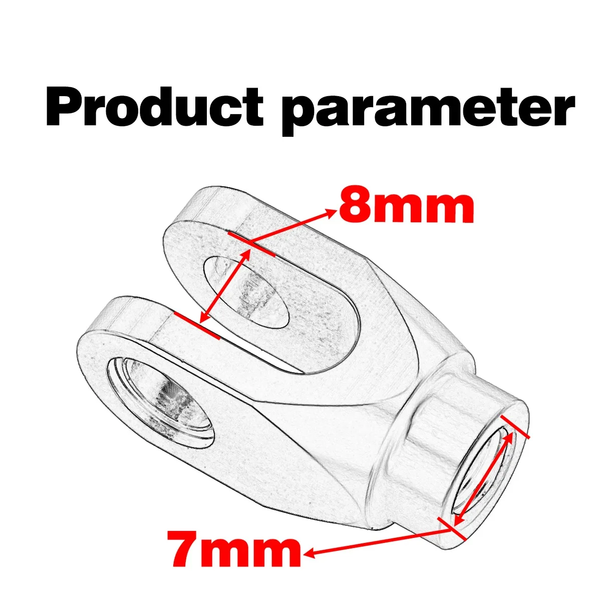 CNC Motorcycle Rear Brake Clevis For Suzuki RM80 RM85 RM125 RM250 RMX250S RMX250R DRZ400S DRZ400R DRZ400SM 250SB LTZ400 LT-R450