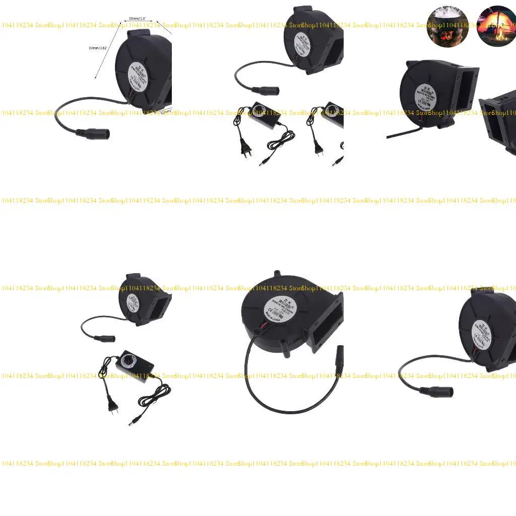 

P9FB 9CM 9733 12V Небольшой воздуходувка с мощностью переменной скорости контроллера для охлаждения DIY.