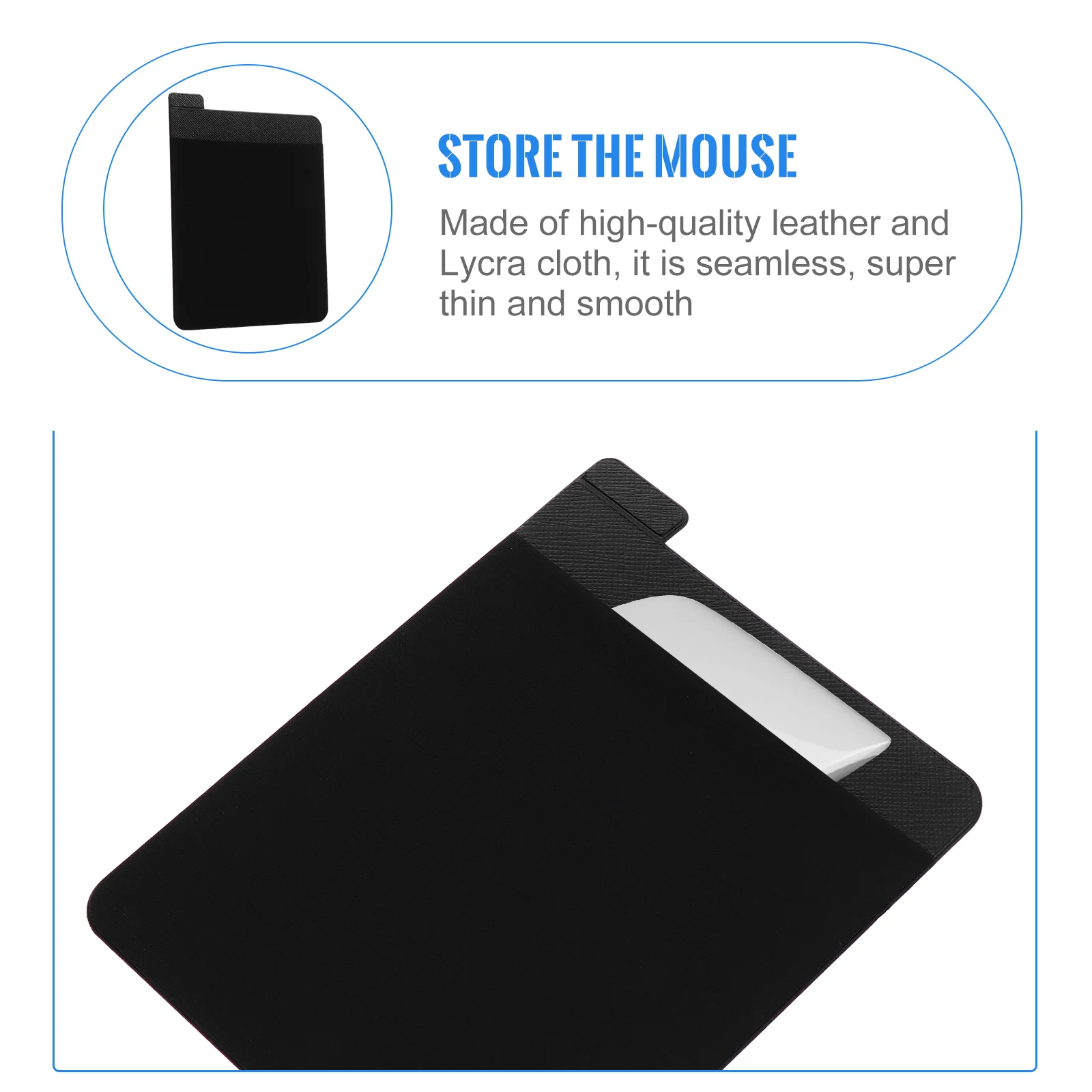 Tablet Peripheral Storage Accessories Stick-On Laptop Organizer Bags Smooth Wireless Mouse