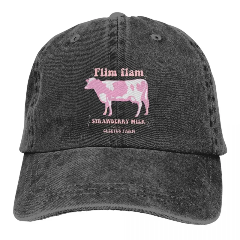 

Flim Flam Strawberry Milk Cow Classic Baseball Cap Men Hats Women Visor Protection Snapback Caps