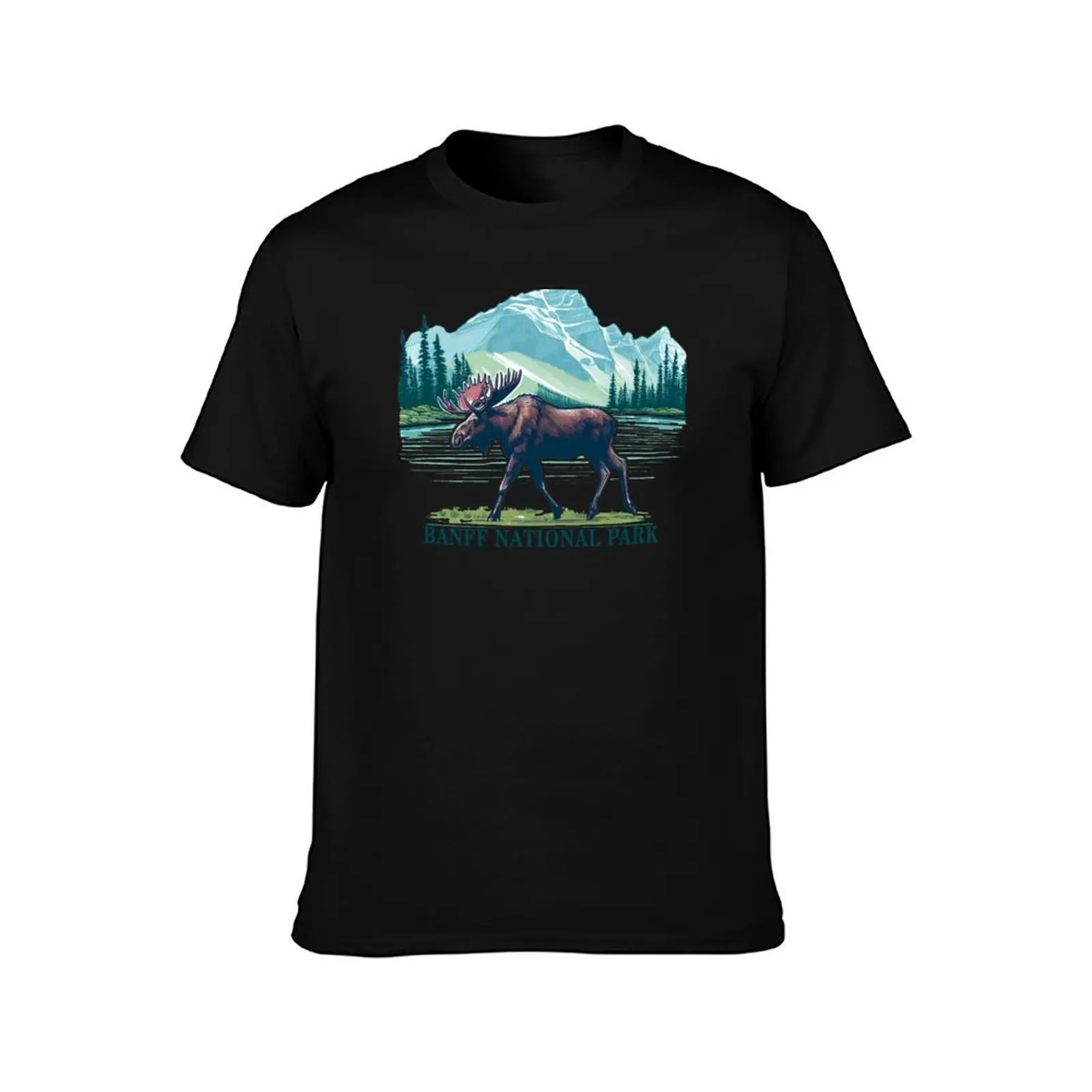 Banff National Park Alberta Canada T-Shirt Active Wear Sports for Men T-Shirt
