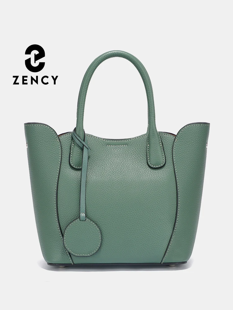 Zency Women\'s Designer Luxury Bag 100% Genuine Leather Shoulder Bag Classic Top Handle Bolsos De Mujer Fashion Work Bag 2024 Sac