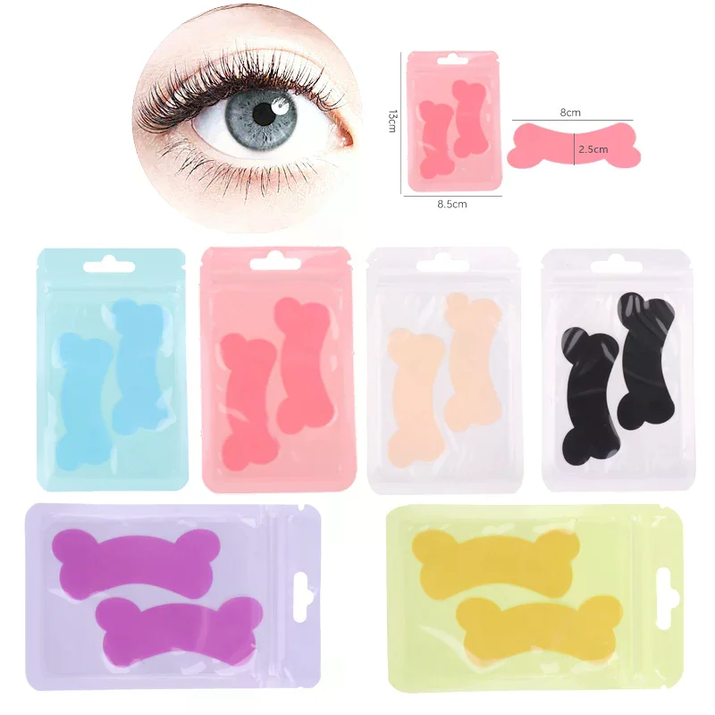 1Pairs Herbruikbare Onder Wimper Enten Pads Siliconen Streep Lash Lift Wimper Extension Eye Patches Onder Oog Gel Patch Make-Up