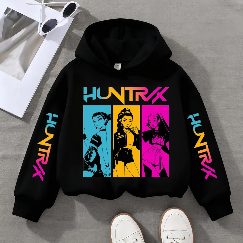 KPOP Demon Hunters Children's Sweatshirt Girls' Clothes Girls' Sweatshirt autumn 2024 New Cute Fashion Hoodie image 2