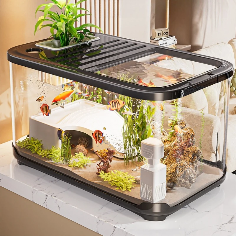 

Контейнер для разведения аквариума черепаха аквариум гостиная балкон экологические террариумы прозрачные продукты для аквариумов с золотыми рыбками