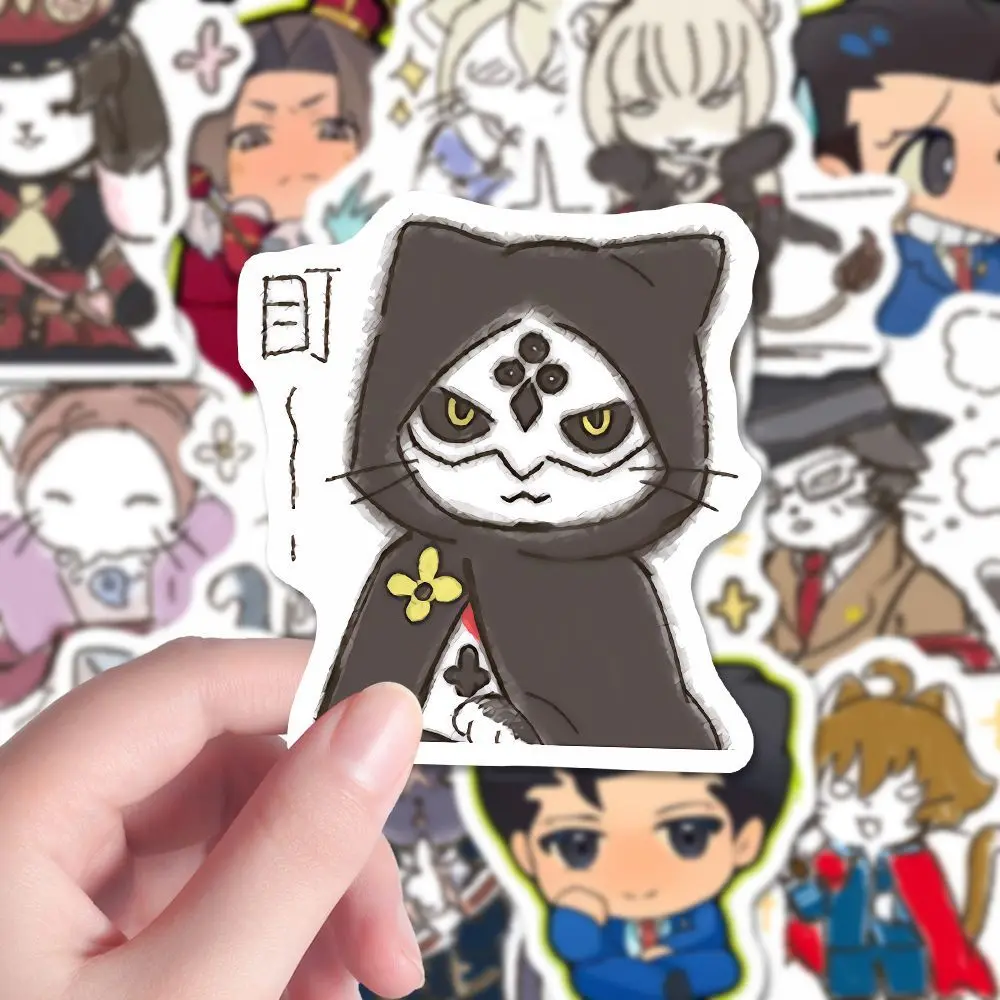 ace-attorney-sticker-anime-phoenix-wright-apollo-justice-stationery-stickers-diy-handbook-water-proof-student-school-supplies