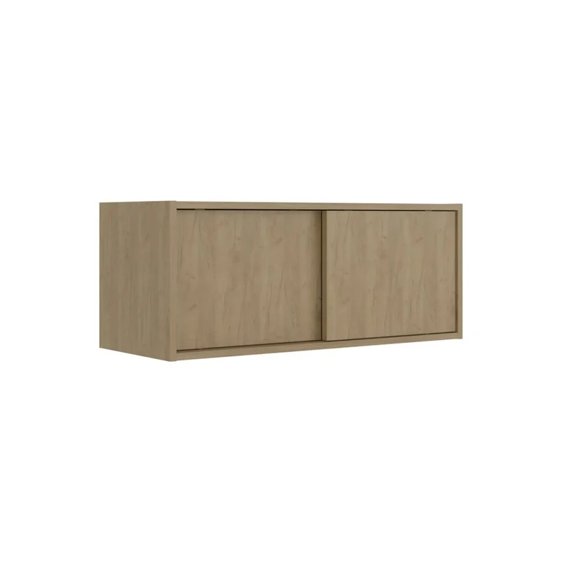 32-Inch Wall-Mounted Storage Cabinet with Sliding Doors for Bedroom, Office, Living Room, Garage Organization
