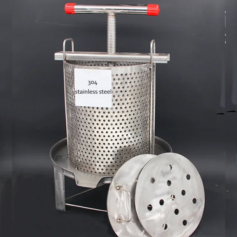 220v Electric Honey Press Machine 304 Stainless Steel Small Wax Press Household Wax Press Juicer Leaking Honey Pan