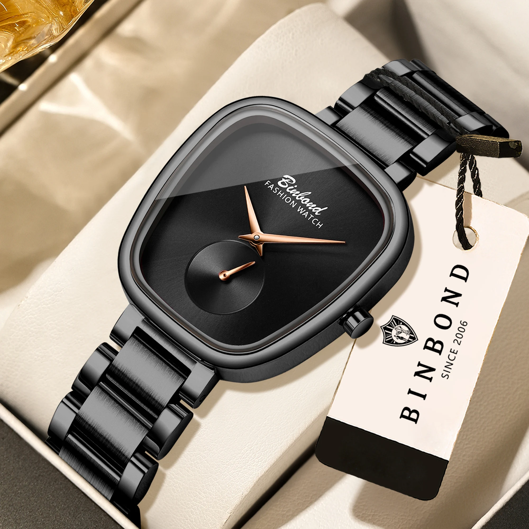 BINBOND Simple Quartz Watch for Women, Elegant Waterproof