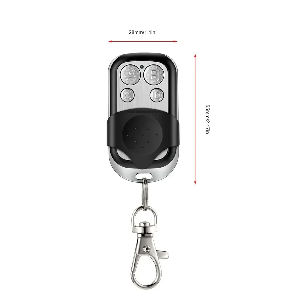 2PCS Wireless RF Remote Control Universal Garage Door Control 433MHz Electric Gate Remote Control Key Fob Controller