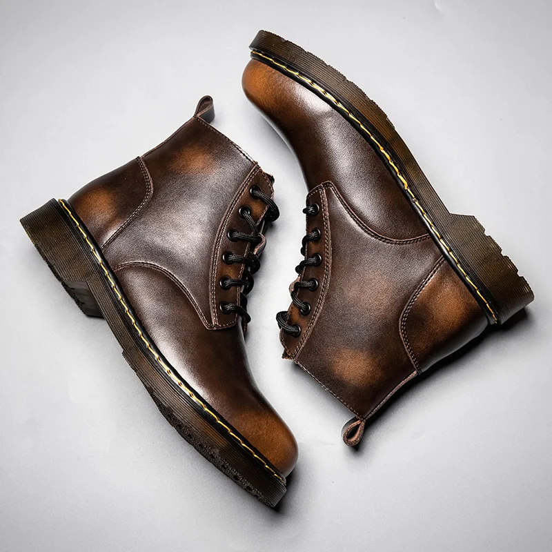 Cowboys tiefel für Herren Schuhe versand kostenfrei Mann Plattform Bot Knöchel Outdoor Stiefel Leder Chelsea-Stiefel Tronchetti Designer Schuh