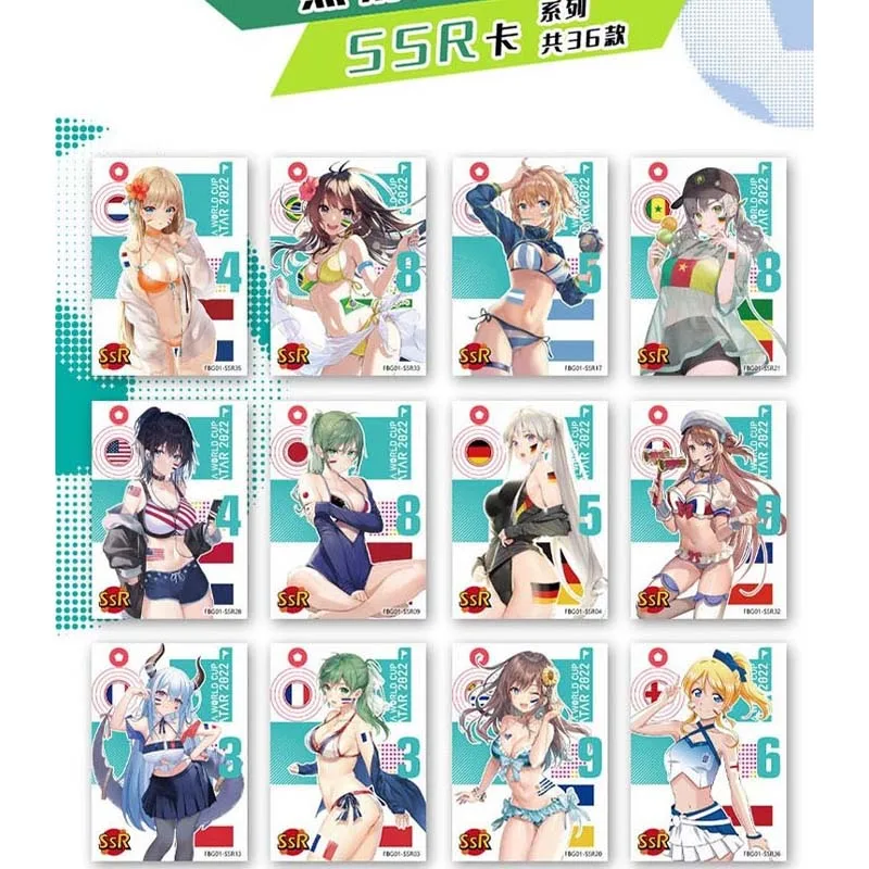 Goddess Story Waifu Card Football Girl Collection Anime Goddess Cards Child Kids Birthday Gift Game PTR Cards Table ToysGoddess