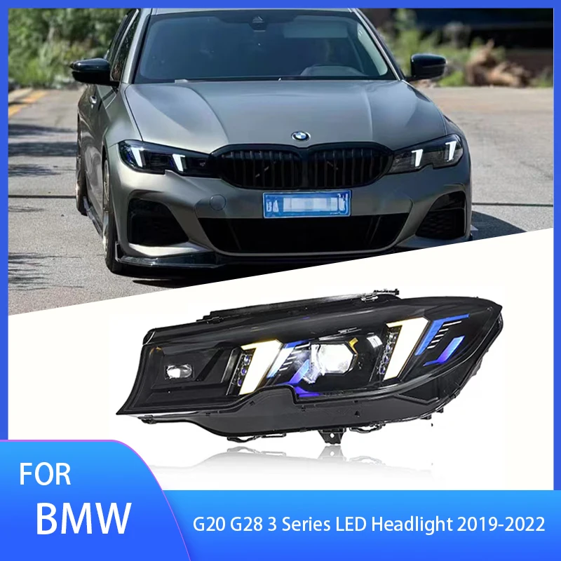 

Поп-стайлинг автомобиля для BMW G20 G28 3 серии светодиодные фары 2019-2022 фары светодиодные DRL сигнальные линзы проектора автоаксессуары