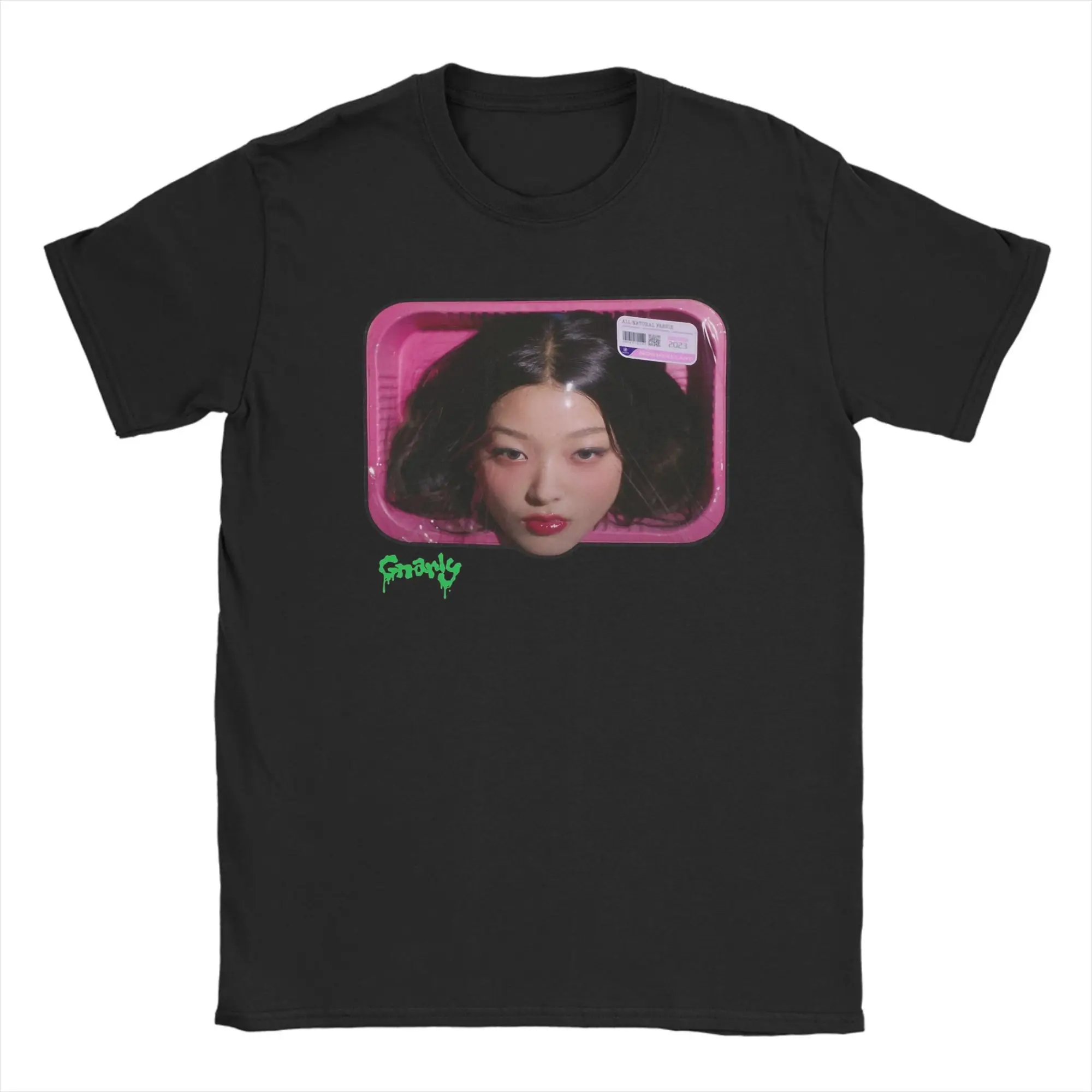 

Katseye Gnarly Yoonchae T-Shirts Men Novelty 100% Cotton Tees Round Collar Short Sleeve T Shirt Original Clothes