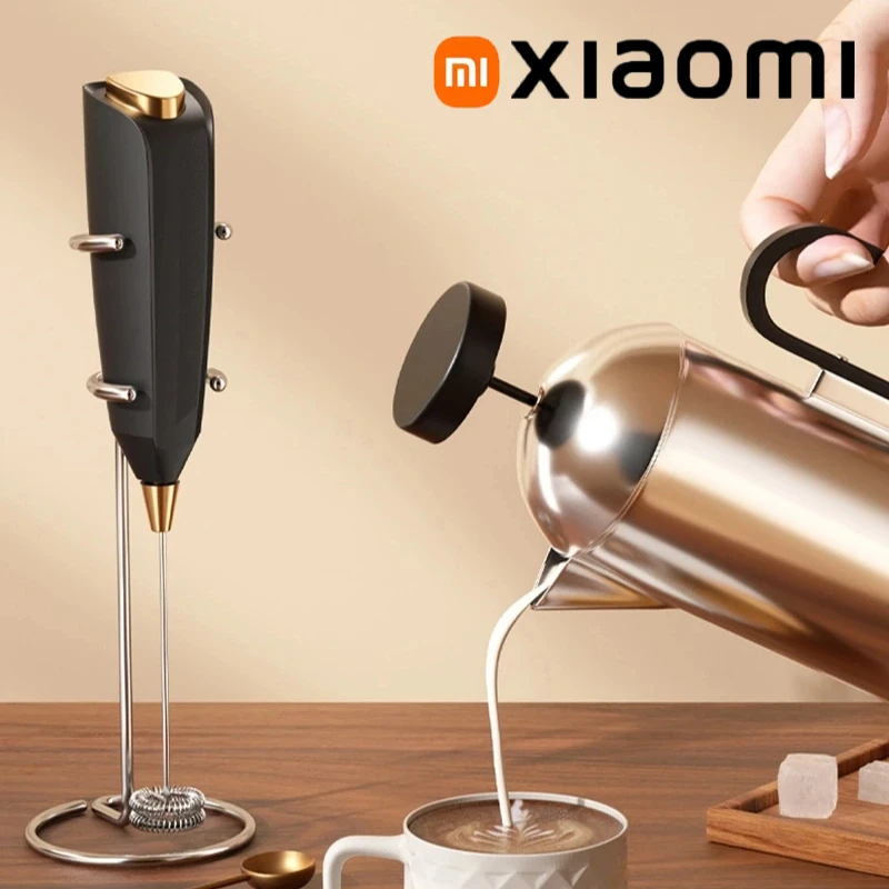 샤오미 무선 전동 우유 거품기 핸드헬드 커피 폼 메이커 라떼 카푸치노용 USB 충전식 빠른 15초 거품 생성