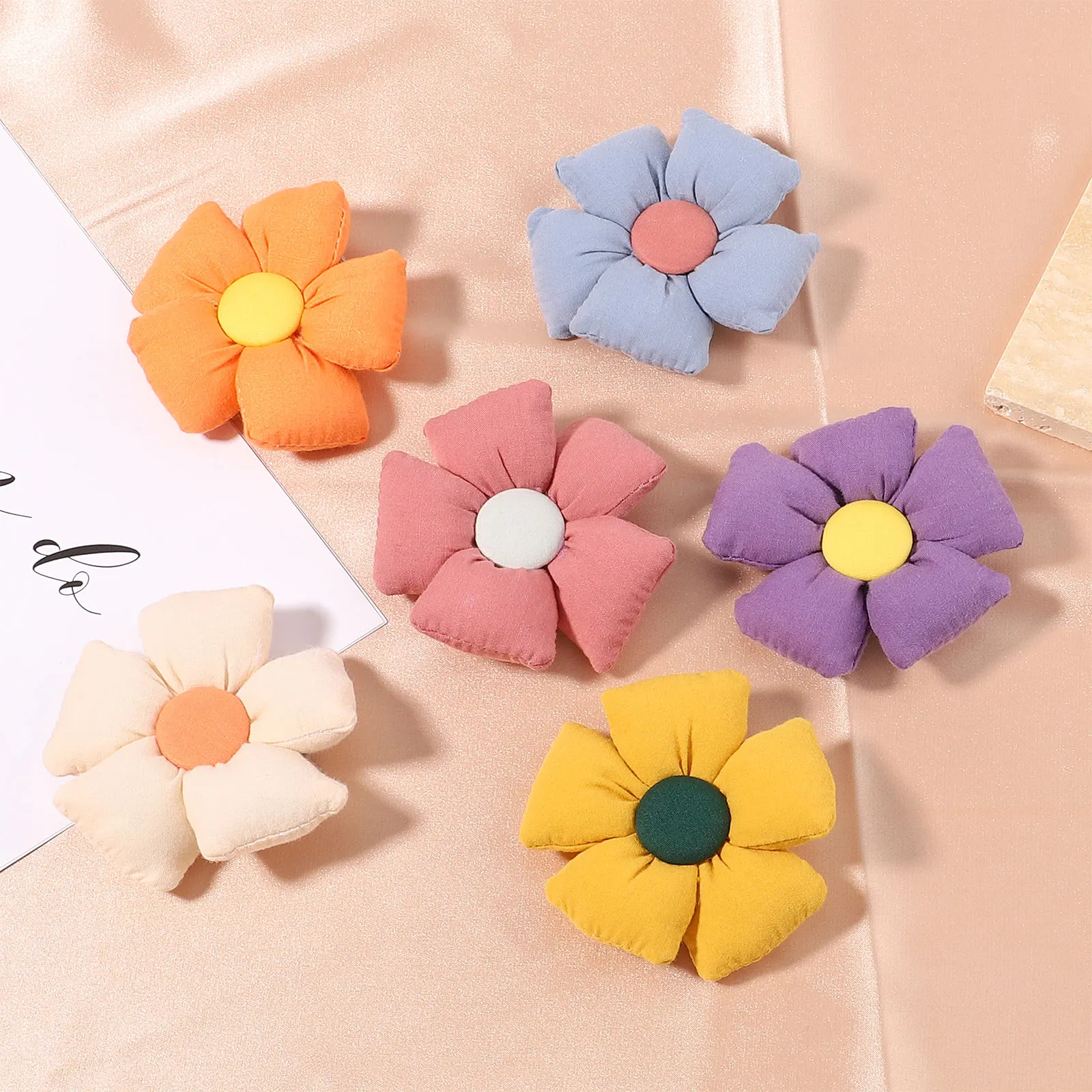 2Pcs/Set New Sweet Flower Bowknot Hair Clips For Cute Girls Cartoon Bows Hairpins Barrettes Kids Headwear Hair Accessories Gift