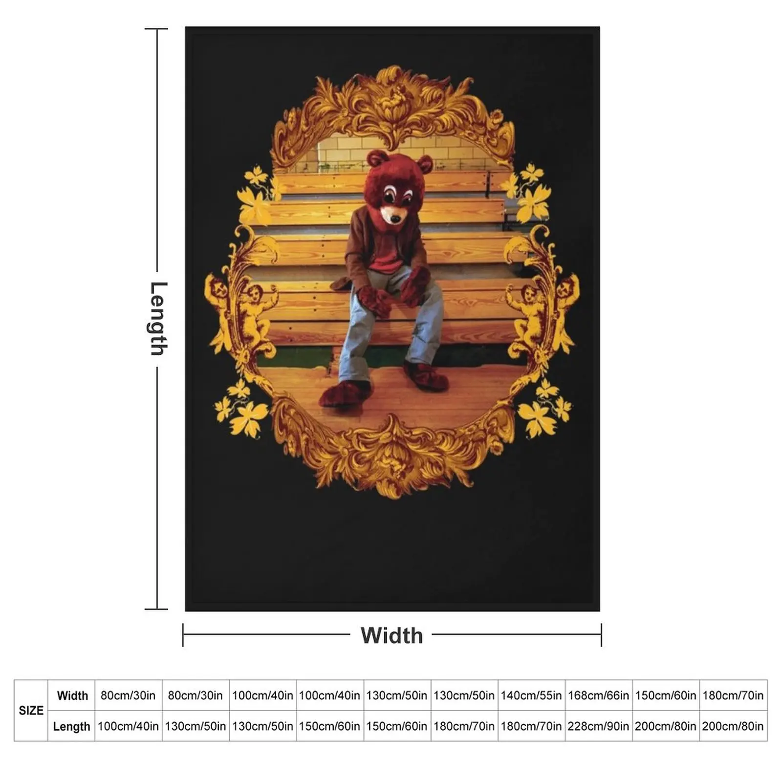 The College Dropout Classic Throw Blanket couch cozy soft plush fuzzy picnic outdoor blanket