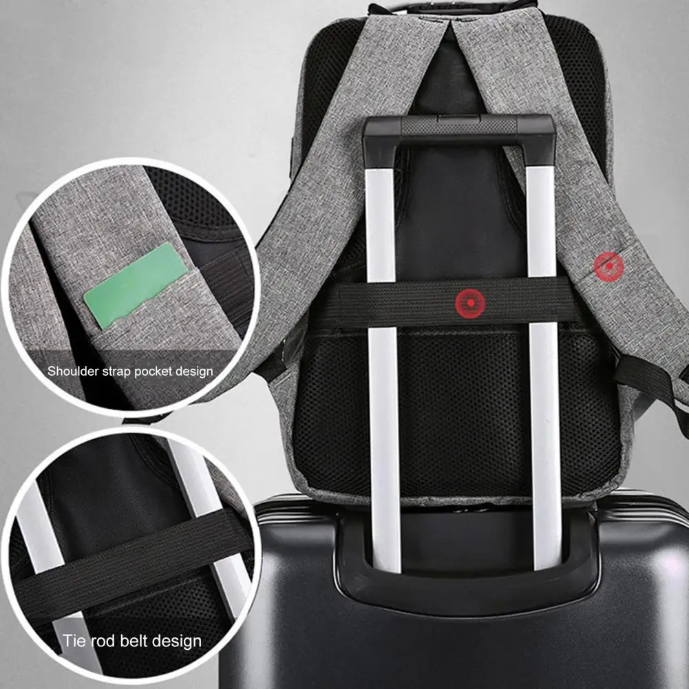 Laptop Backpack Waterproof USB Charging Port Anti Theft Coded Lock Men Women Travel Business Backpack School Back Pack