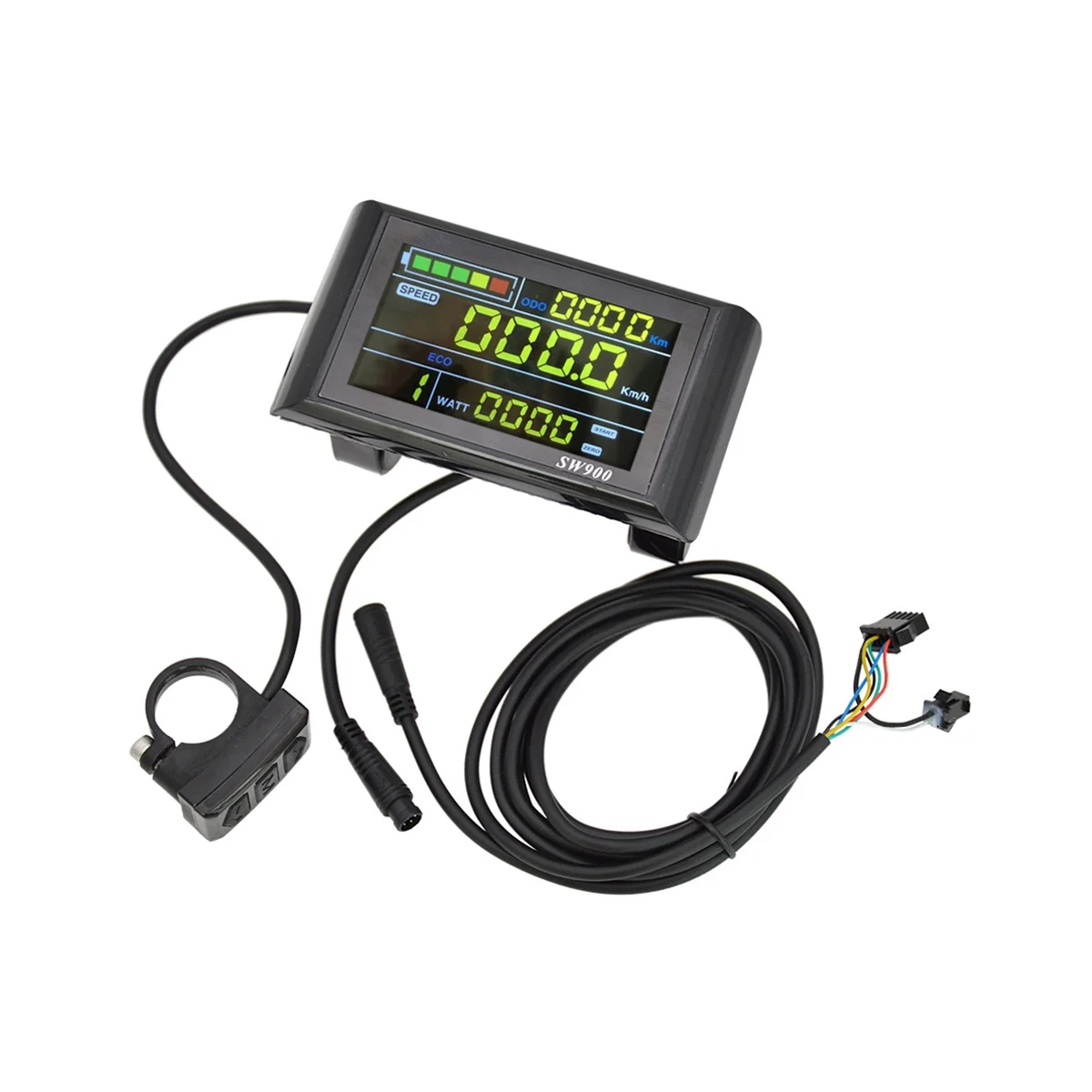 

SW900 LCD Display Meter Control Panel 24 36 48V 52V 60V Electric Scooter 6 Pins Plug Riding Speed Time Power Display