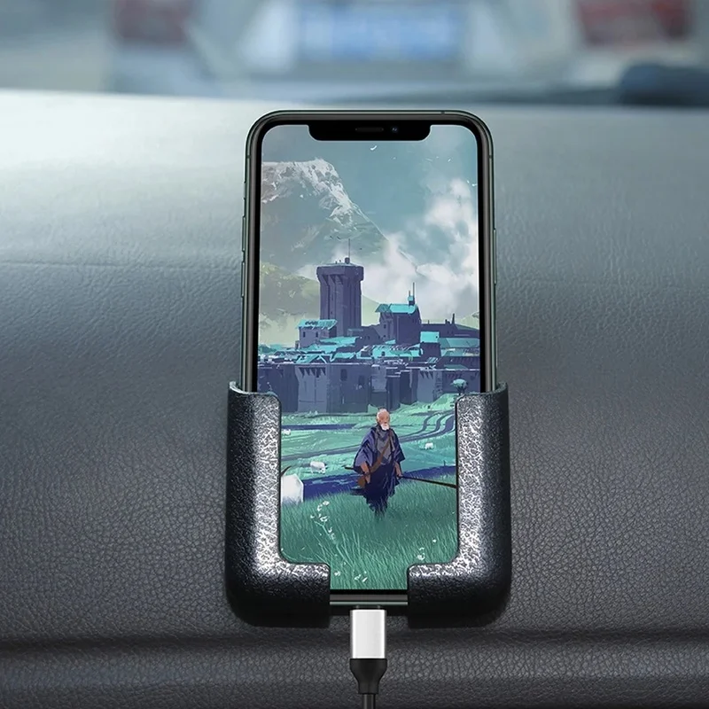 ダッシュボード用のユニバーサル携帯電話ホルダー,GPS重力ホルダー,車のインテリアアクセサリー