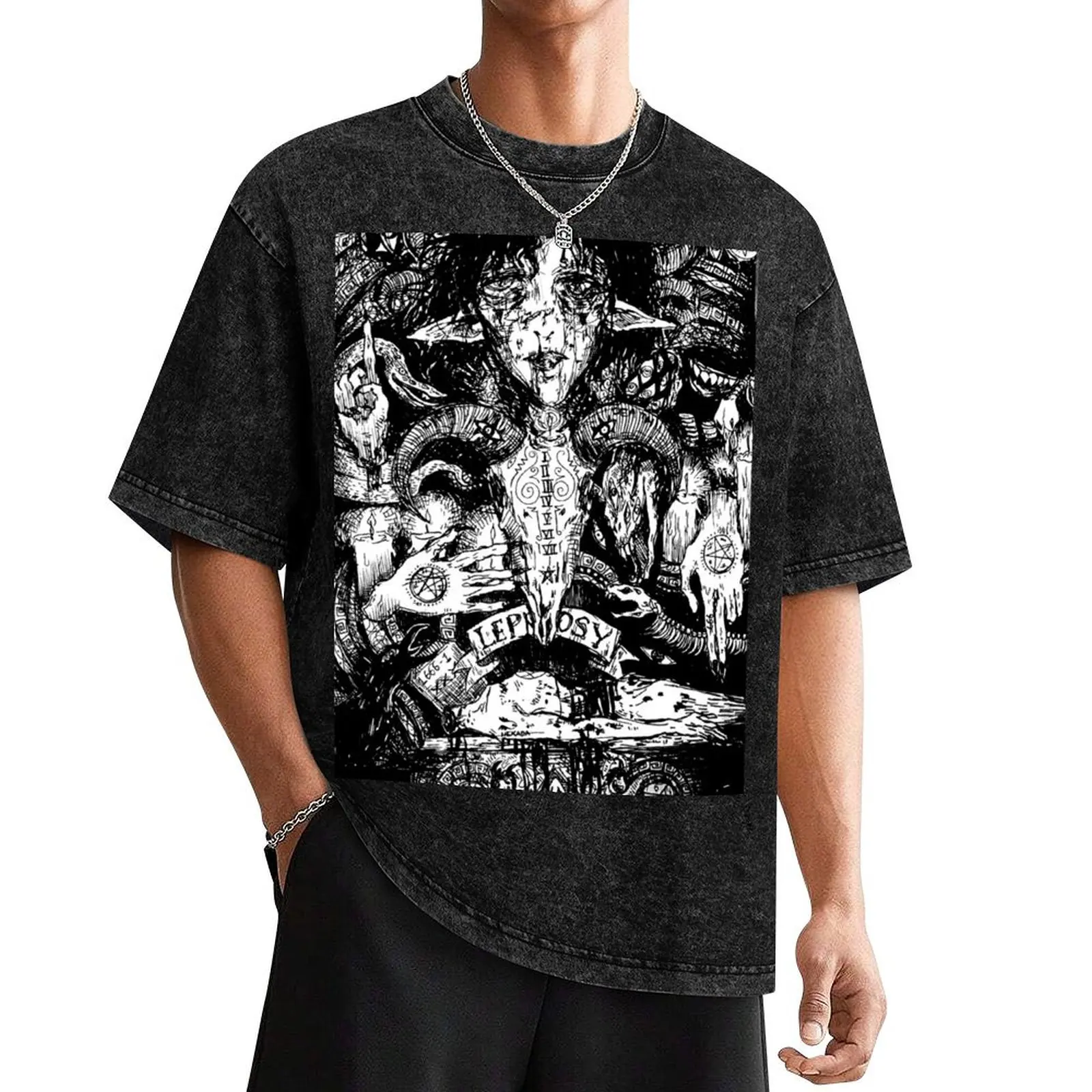 

Demon T-Shirt anime figures korean fashion boys animal print boys whites slim fit t shirts for men