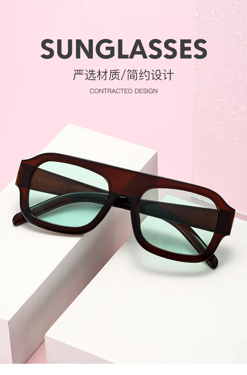 Europäischen Amerikanischen Stil Sonnenbrille Frauen Quadratische Form Große Größe Sonnenbrille Frauen Angeln Fahren Männer Sonnenbrille – Detail 1