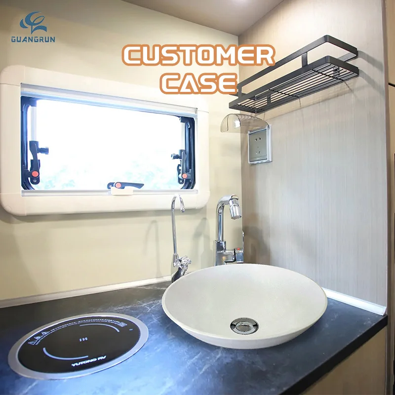 American Style Acrylic Wall Mounted  Folding Sink for RV caravan Yacht Boat Hospital School Bathroom Folding Sink