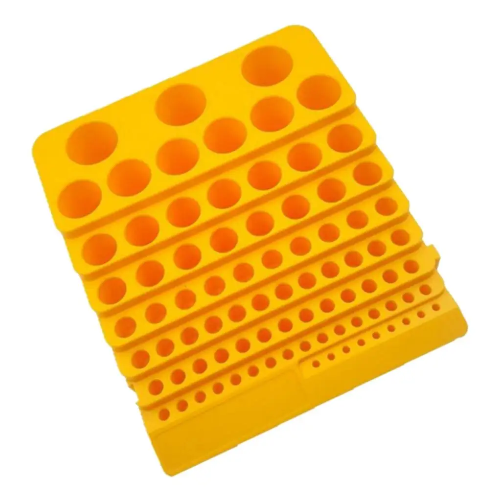 Drill Bits Organizer Storage Box Plastic Rotary Tool Holder 84 Hole