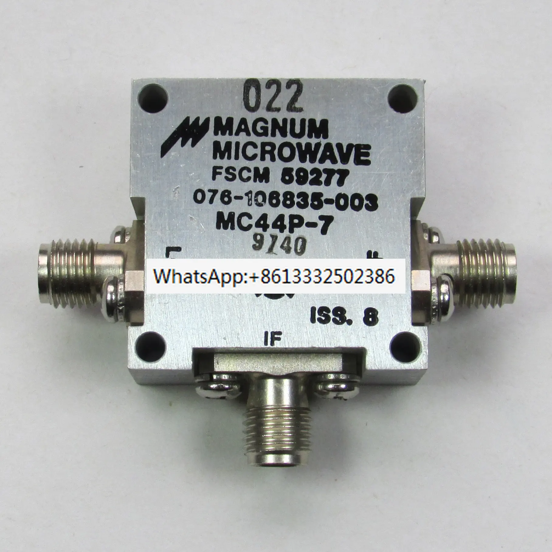 

MAGNUM MC44P-7 3.5-8.5GHz SMA RF Coaxial Dual Balanced Mixer