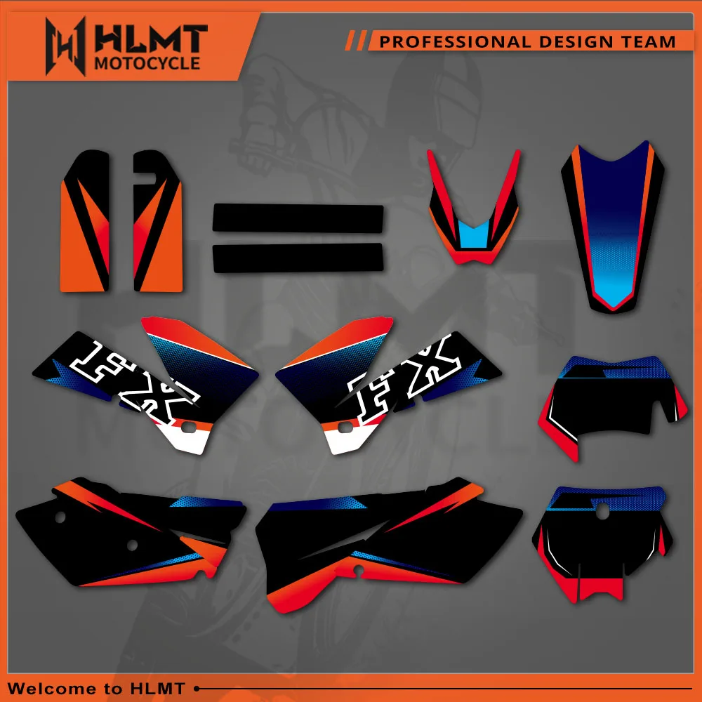 

HLMT New Team Graphics Decal Sticker for KTM 125 200 250 300 400 450 525 sx sxf mxc xc xcf xcw exc excr 2005 2006 2007