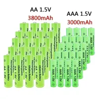 SU AAA + AA rechargeable AA 1.5V 3800mah - 1.5V AAA 3000mAh alkaline battery flashlight toy watch MP3 player, free delivery