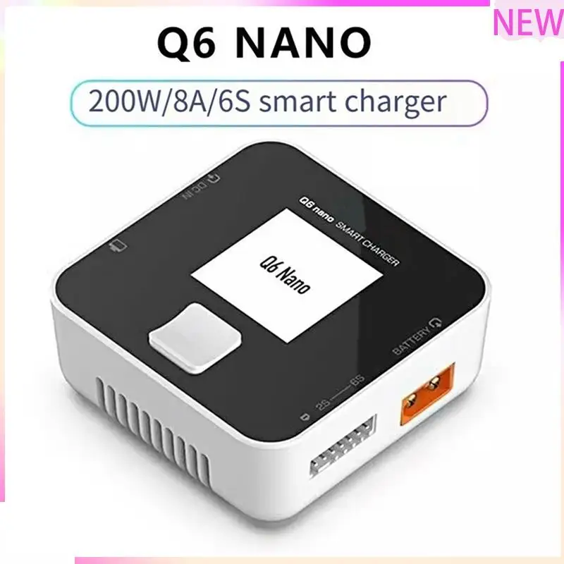 

Умная зарядка нескольких аккумуляторов B27B: зарядное устройство Q6 Nano Battgo 200 Вт 8 А с ЖК-дисплеем IPS для Lipo/Life/Liion/Lihv