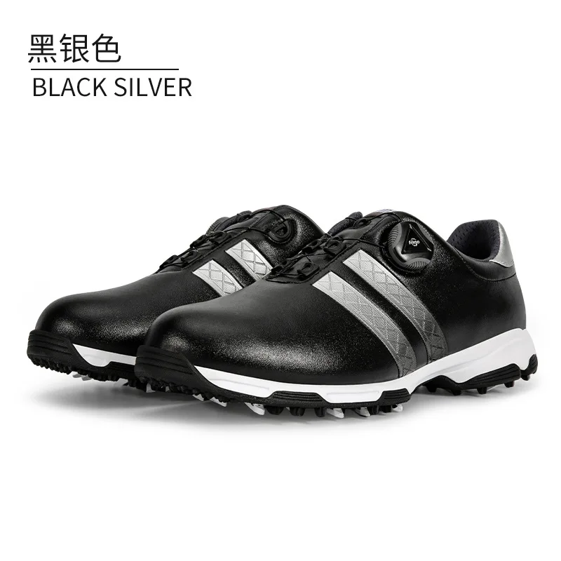 PGM-zapatos de Golf impermeables para hombre, calzado deportivo con cordones tensores antideslizantes, novedad