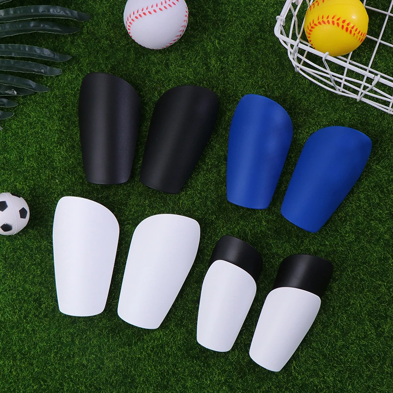 1 Pair Of Mini Lightweight Portable Soccer Shin Guards Wear Resistant Shock Absorbing Leg Training Shank Plates Mini Shin Guards