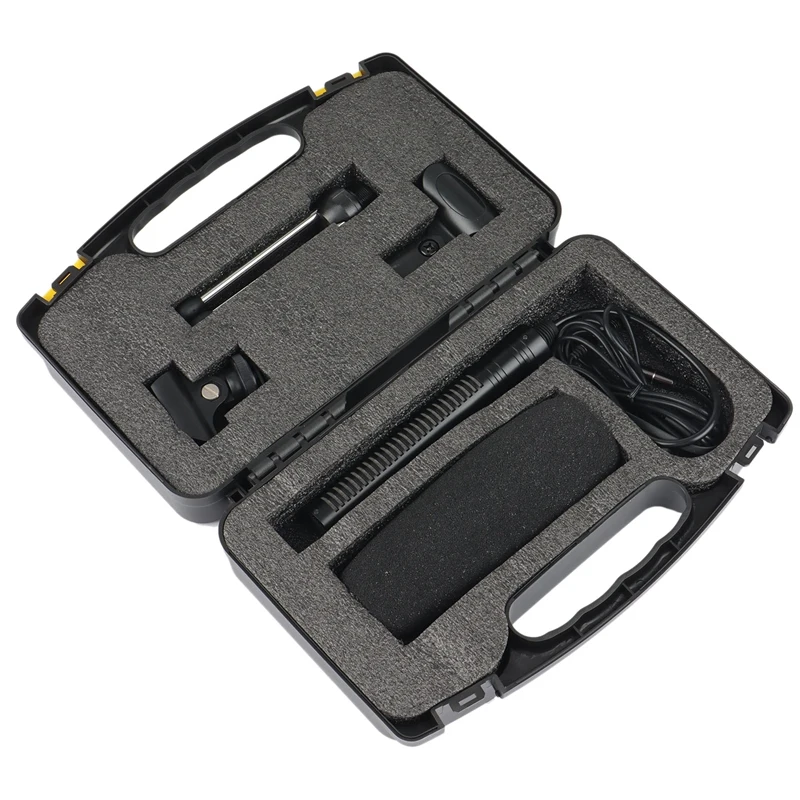 Профессиональный проводной конденсаторный микрофон для записи видео интервью компьютерная звуковая карта Микрофон для камеры