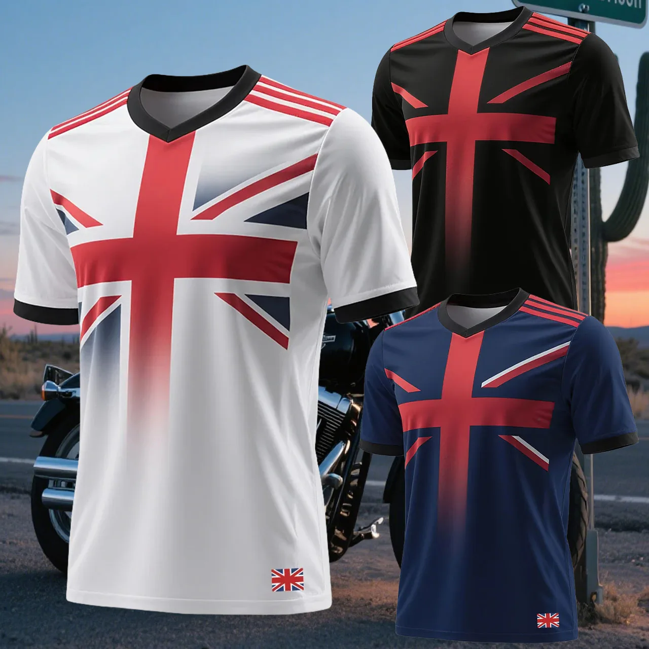 

Men Outdoor Sports Quick drying Breathable Motorcycle Wear Street Fashion Short sleeved T-shirt Basketball Football Training Top