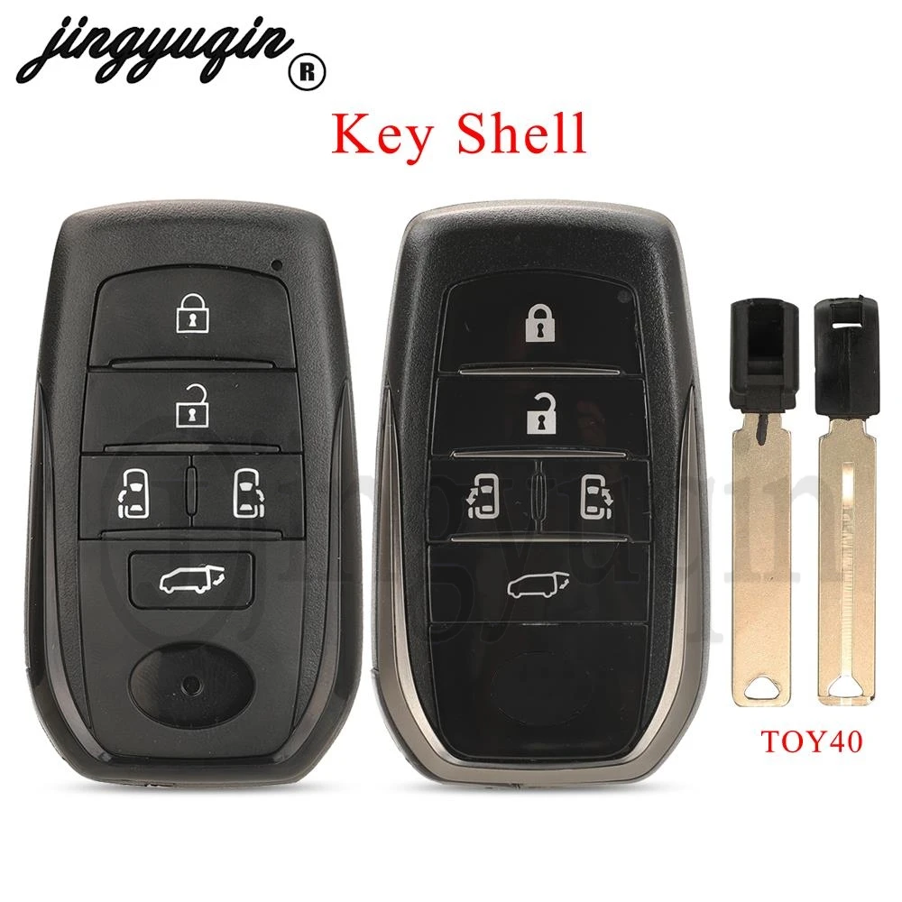 

jingyuqin 5 Buttons XSTO20EN XM38 Universal Smart Car Vvdi Key Case Shell for Toyota TOY-T XM Lexus Toy40 Balde fob Replacement