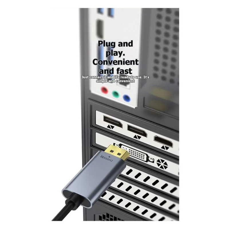 Super Sale 16K Type-C to DP 1.4 Adapter Cable 8K60Hz 2K 240Hz High-Definition Video Conversion Cable for PC Laptop 1.5M