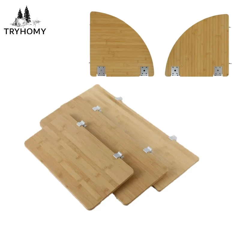 Tryhomy Camping IGT Table Extension Plate Portable Bamboo Board IGT Table Top For Picnic Dining Outdoor Kitchen Supplier