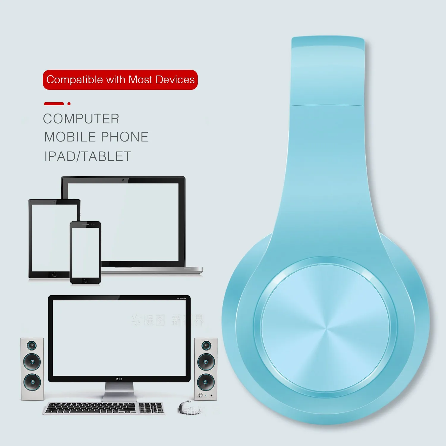 2025, neuer Stil, Macaron, warme Farbe, kabelloser Bluetooth-Kopfhörer, Stereo-Stirnband-Headset, unterstützt FM-MP3-Mikrofon für mobiles Tablet