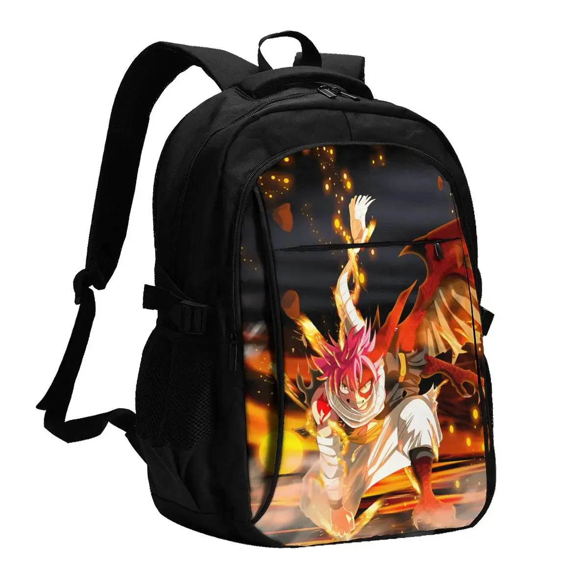 

Anime FAIRY TAIL Travel Laptop Backpack, Business Water Resistant Backpack with USB Charging Port, College Bag for Men & Women