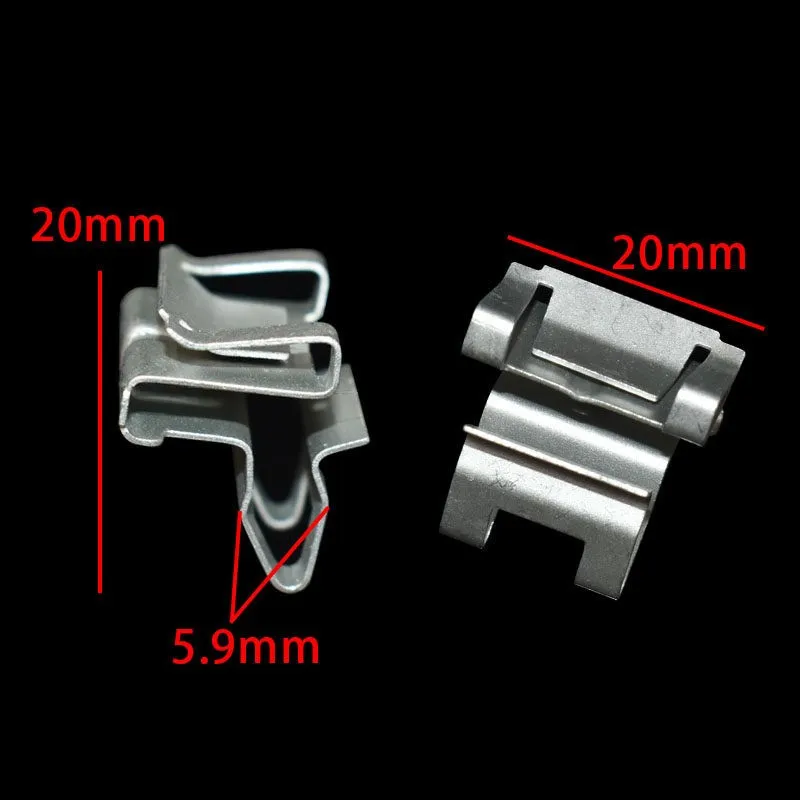 Metal Fastener Clips For Tesla Model 3 Model Y Model S Model X Door Panel Window Glass Trim Molding Retainer Clips Auto Accessor