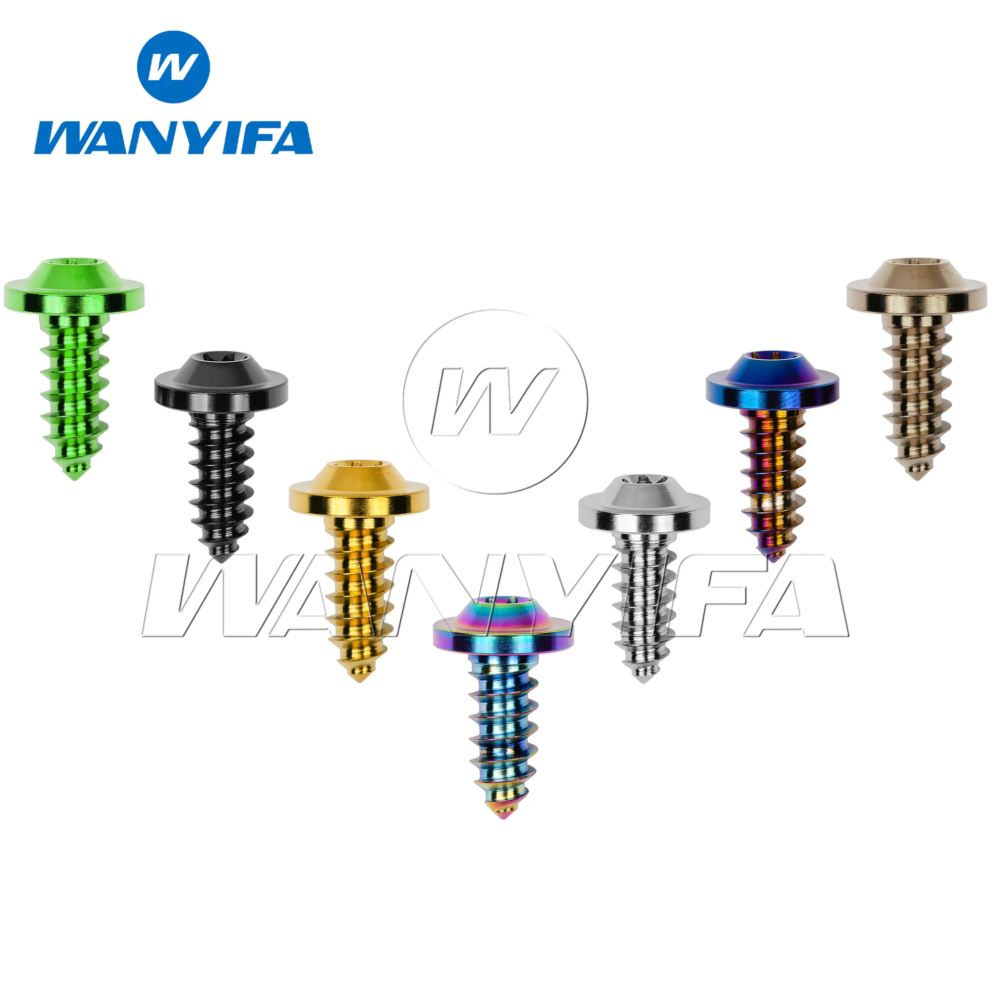 

Wanyifa Titanium Bolt M4x15 20mm/ M5x15 17 20 25/ M6X15mm Self-Tapping Screw for Motorcycle Bike Car