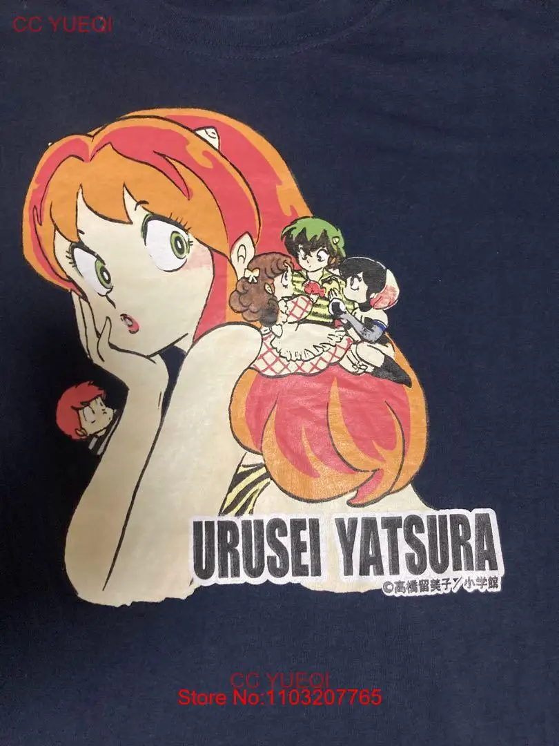 Драгоценный камень Urusei yatсура L винтажная официальная аниме футболка Ramu chan No.mv685